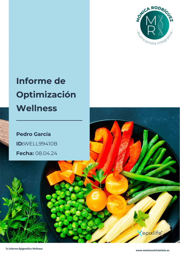 informe de optimización wellness incluido en mis servicios de nutricionista en Oviedo.